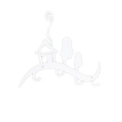 Wieszak ścienny Domek biały