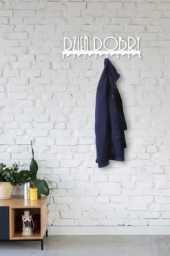 Wieszak ścienny Dzień dobry 02 biały