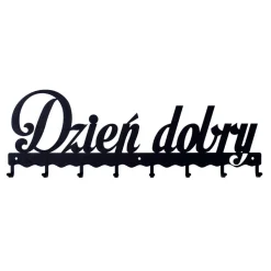 Wieszak ścienny Dzień dobry 01 czarny