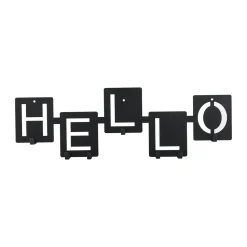Wieszak ścienny Hello czarny