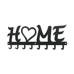 Wieszak ścienny Home czarny