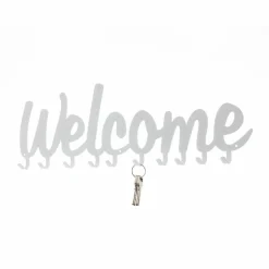 Wieszak ścienny Welcome biały