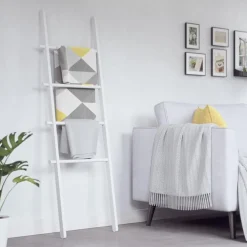 Wieszak drabina Leana biały