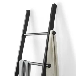 Wieszak drabina Leana czarny