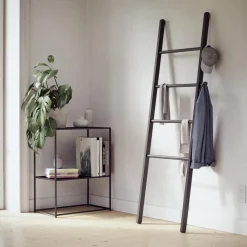 Wieszak drabina Leana czarny