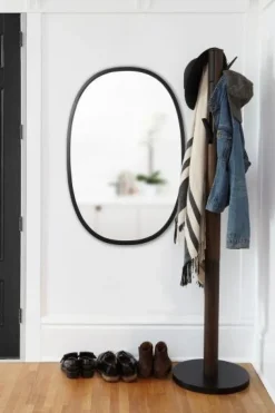 Wieszak Flapper czarny/orzech