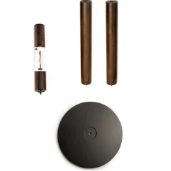 Wieszak Flapper czarny/orzech