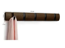 Wieszak Flip Hook brązowy