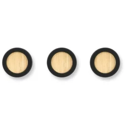 Wieszak HUB 3 czarny / naturalny