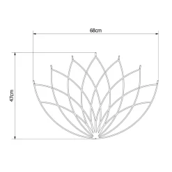 Wieszak Lotos / L Black