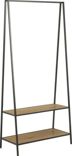 Wieszak na ubrania Seaford z półką dąb