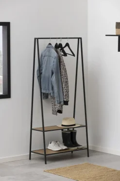 Wieszak na ubrania Seaford z półką dąb