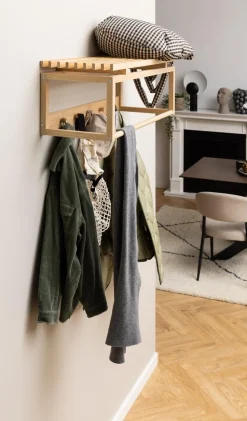 Wieszak na ubrania z półką Bali