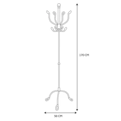 Wieszak podłogowy Loop szary