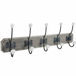 Wieszak Ruben 5 uchwytów jasny szary