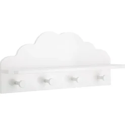 Wieszak z półką Cloud biała