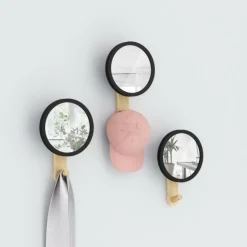 Wieszak/Lustro HUB czarne / naturalne