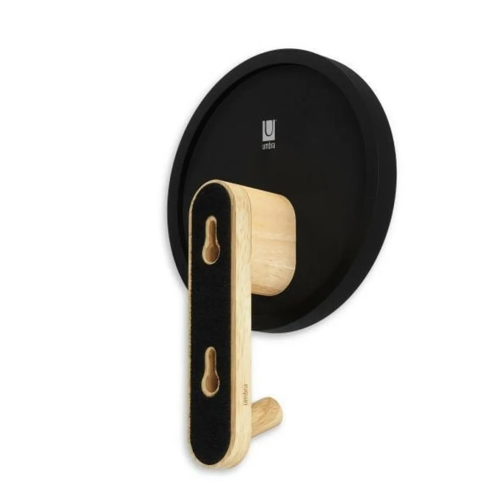 Wieszak/Lustro HUB czarne / naturalne