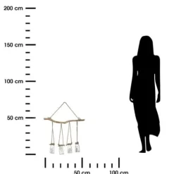 Wisząca ozdoba z suszonymi kwiatami