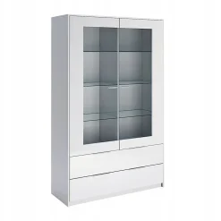 Witryna duża Merle biały połysk