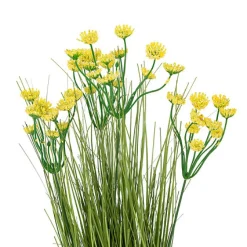 Wiązanka sztucznych polnych kwiatów żółtych
