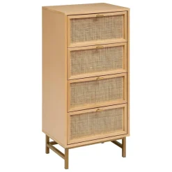 Wąska komoda Rayo rattan