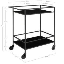 Wózek barek Vita czarny