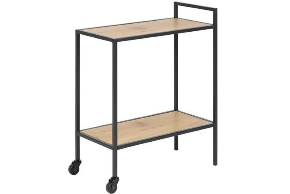 Wózek barowy Seaford naturalny/czarny