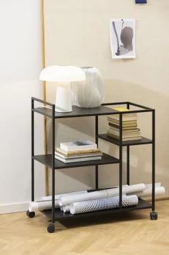 Wózek na kółkach Newcastle czarny