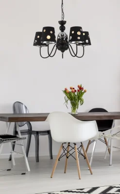 Żyrandol Batley Czarny 5