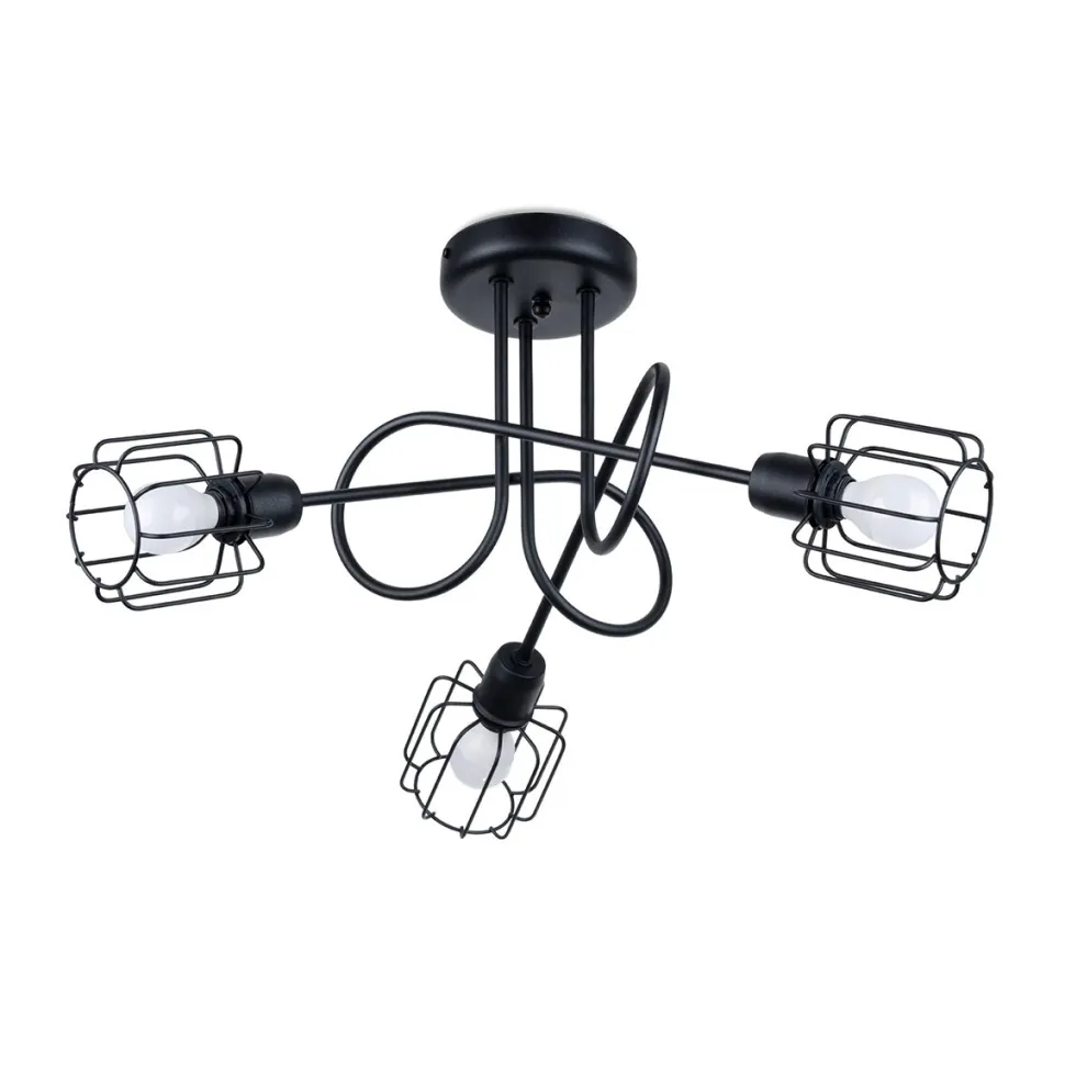 Żyrandol BELUCI 3S czarny