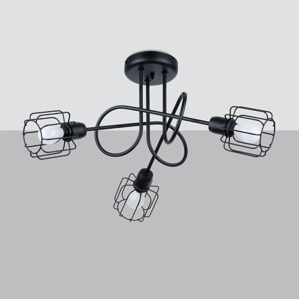 Żyrandol BELUCI 3S czarny