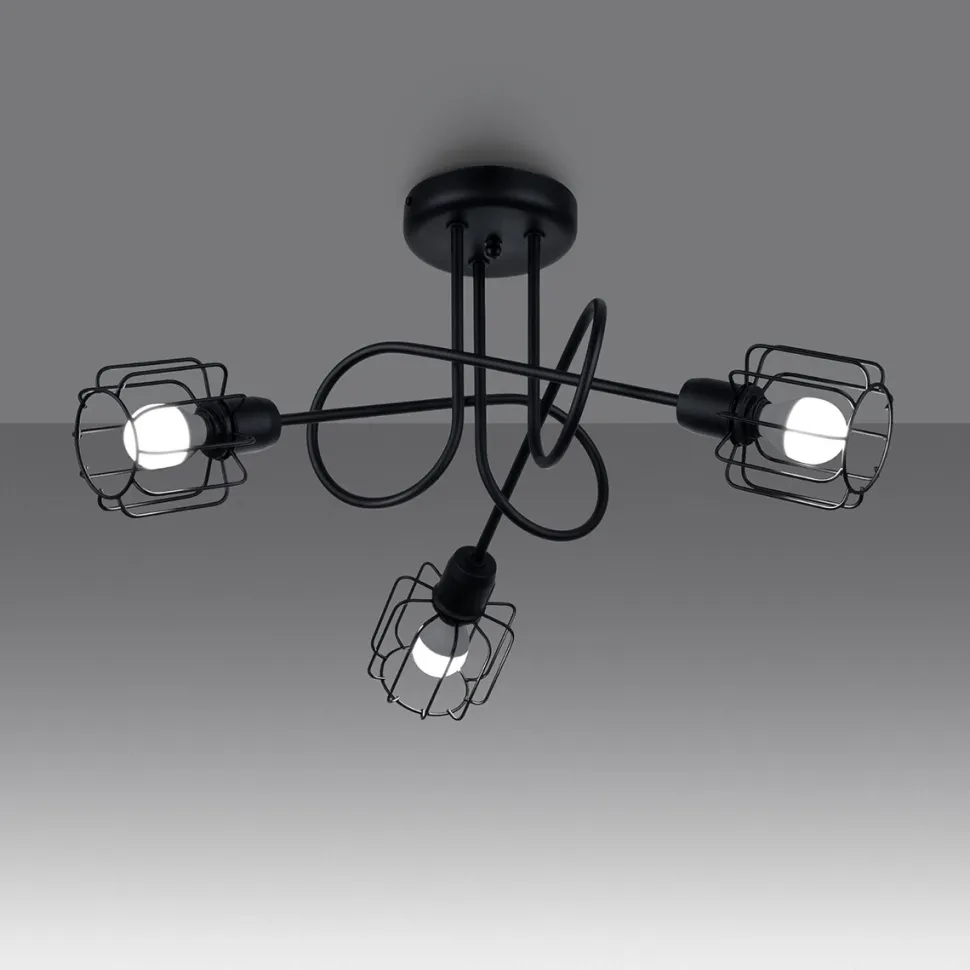 Żyrandol BELUCI 3S czarny