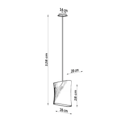 Żyrandol BLUM 1 biały