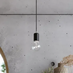 Żyrandol EDISON 5 czarny