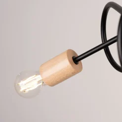 Żyrandol EMBER 3 czarny