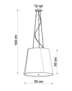 Żyrandol GENEVE 50 biały