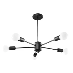 Żyrandol LANGO 5 czarny