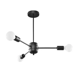 Żyrandol LANGO 3 czarny