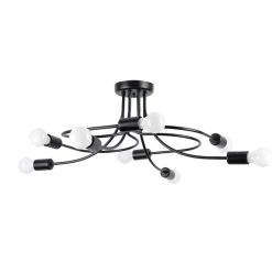 Żyrandol LEVAR 8 czarny