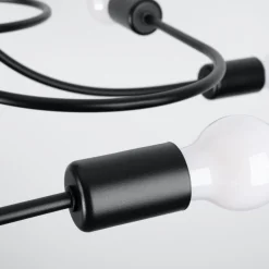 Żyrandol LEVAR 8 czarny