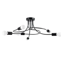 Żyrandol LEVAR 6 czarny