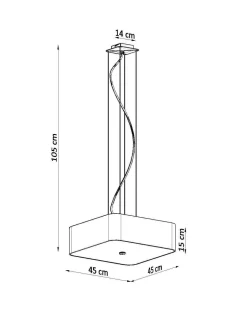 Żyrandol LOKKO 45 czarny
