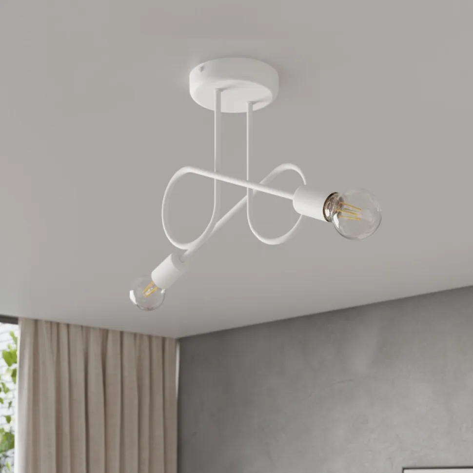 Żyrandol LOOP 2 biały