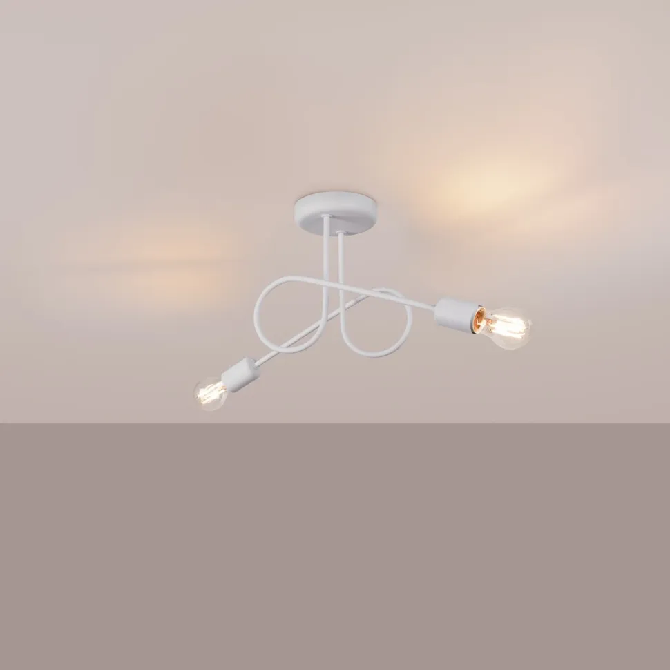 Żyrandol LOOP 2 biały