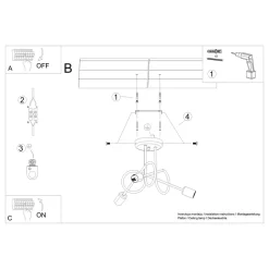 Żyrandol LOOP 3 chrom
