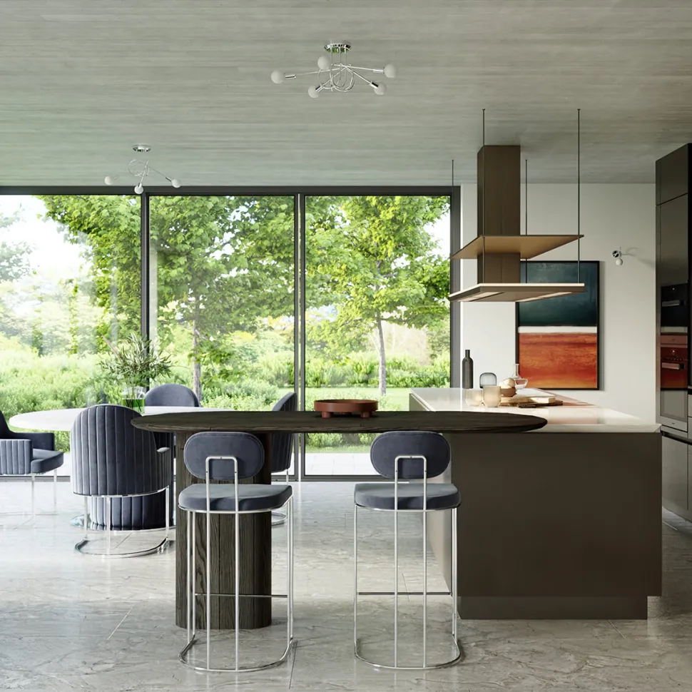 Żyrandol LOOP 5 chrom