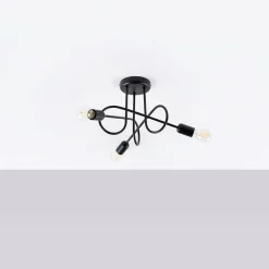 Żyrandol LOOP 3 czarny