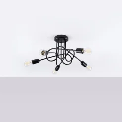 Żyrandol LOOP 5 czarny