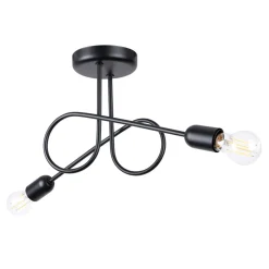 Żyrandol LOOP 2 czarny